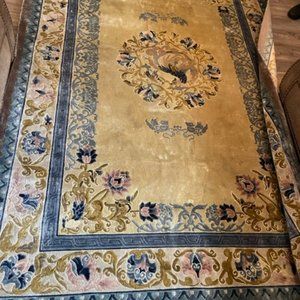 ANTIQUE CHINESE SILK RUG